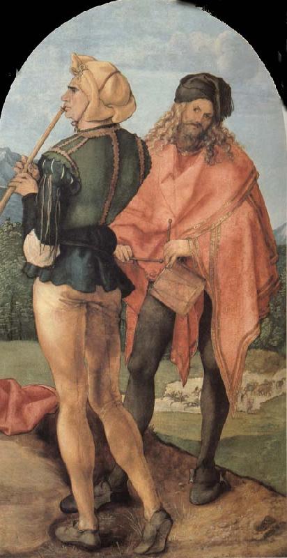 Albrecht Durer Piper and Drummer Norge oil painting art